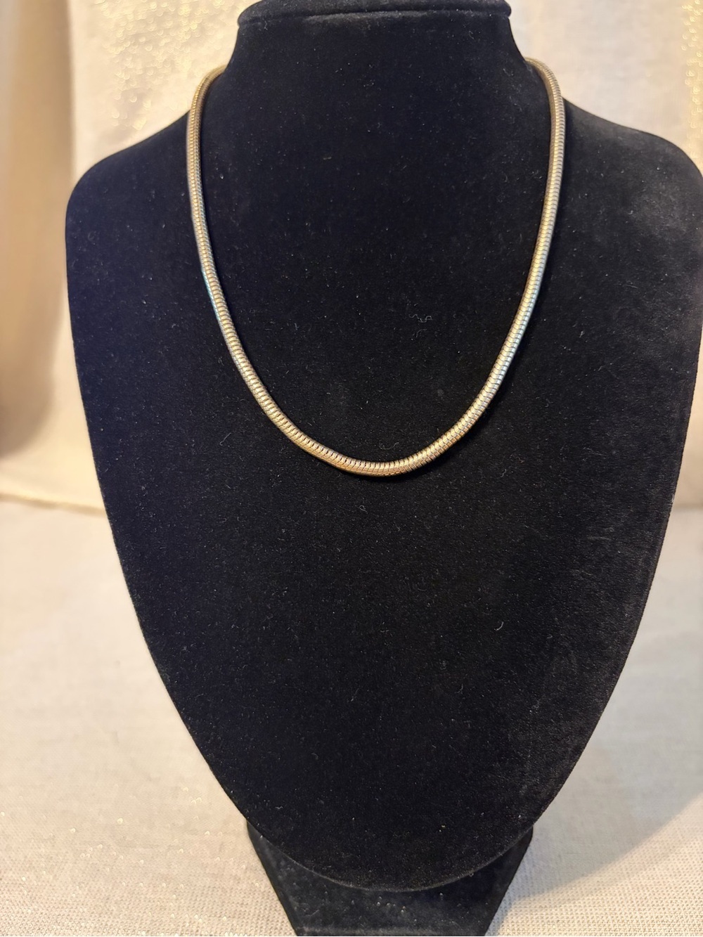Classic Gold-Tone Snake Chain Necklace